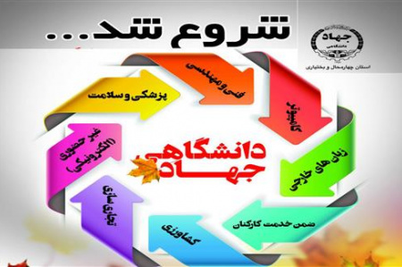 آغاز ترم پاییز دورههای اشتغالمحور، تخصصی و عمومی کوتاه مدت جهاد دانشگاهی